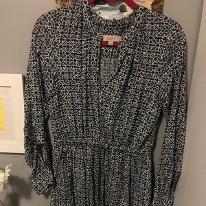 Long-sleeve shirt dress